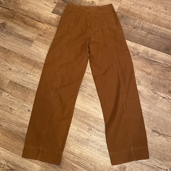 FRAME Utility Barrel Cotton Canvas Wide Leg Pants 23 - Picture 6 of 6